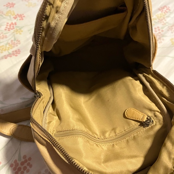 Cutest Tan Leather Backpack - Picture 6 of 13